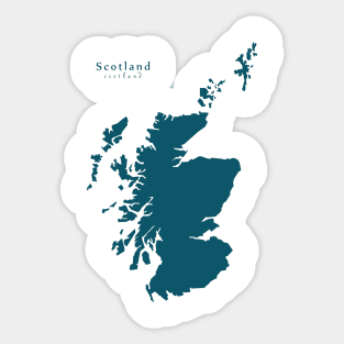 Scotland Map Sticker